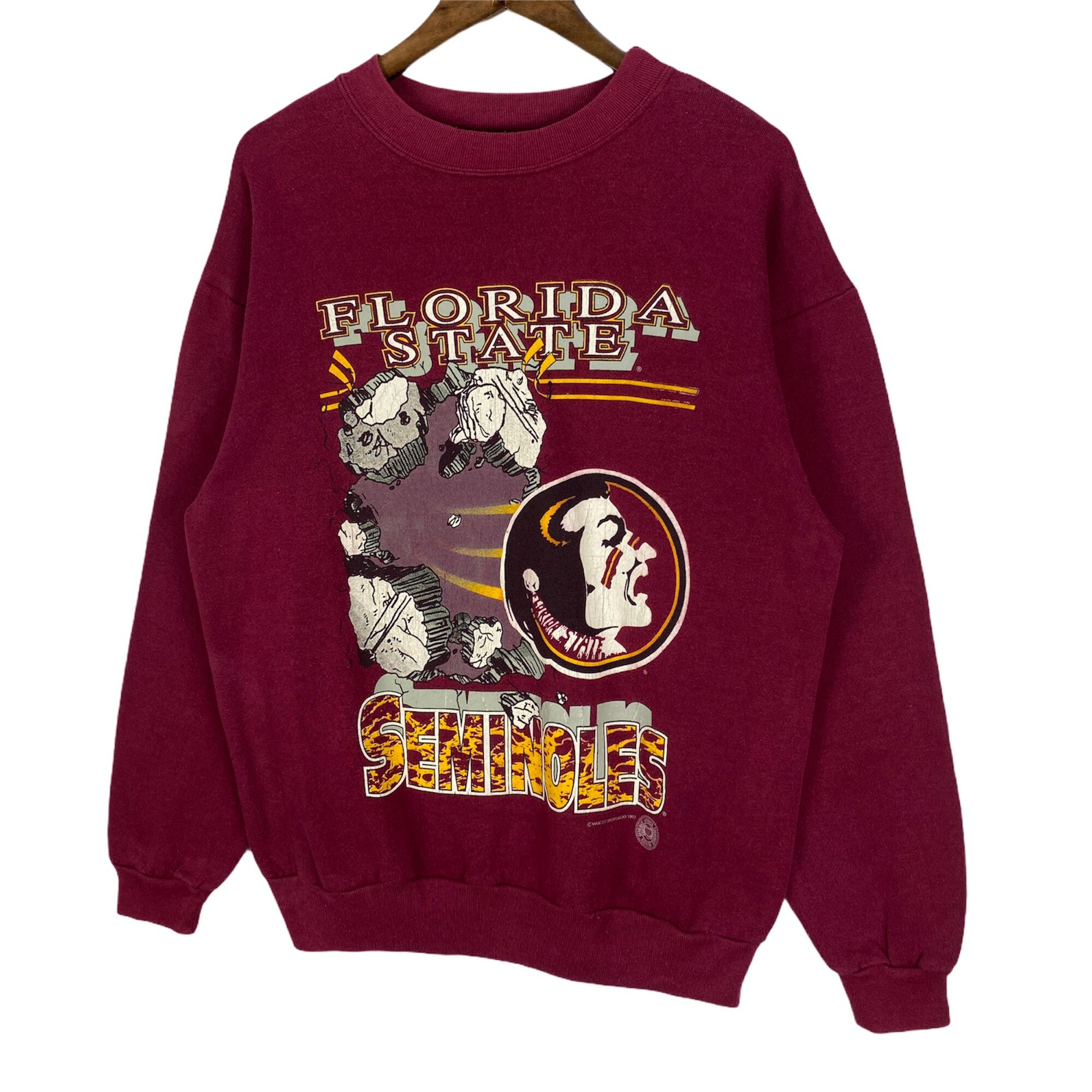 Vintage 1993 Florida State University Seminoles Sweatshirt - Etsy UK