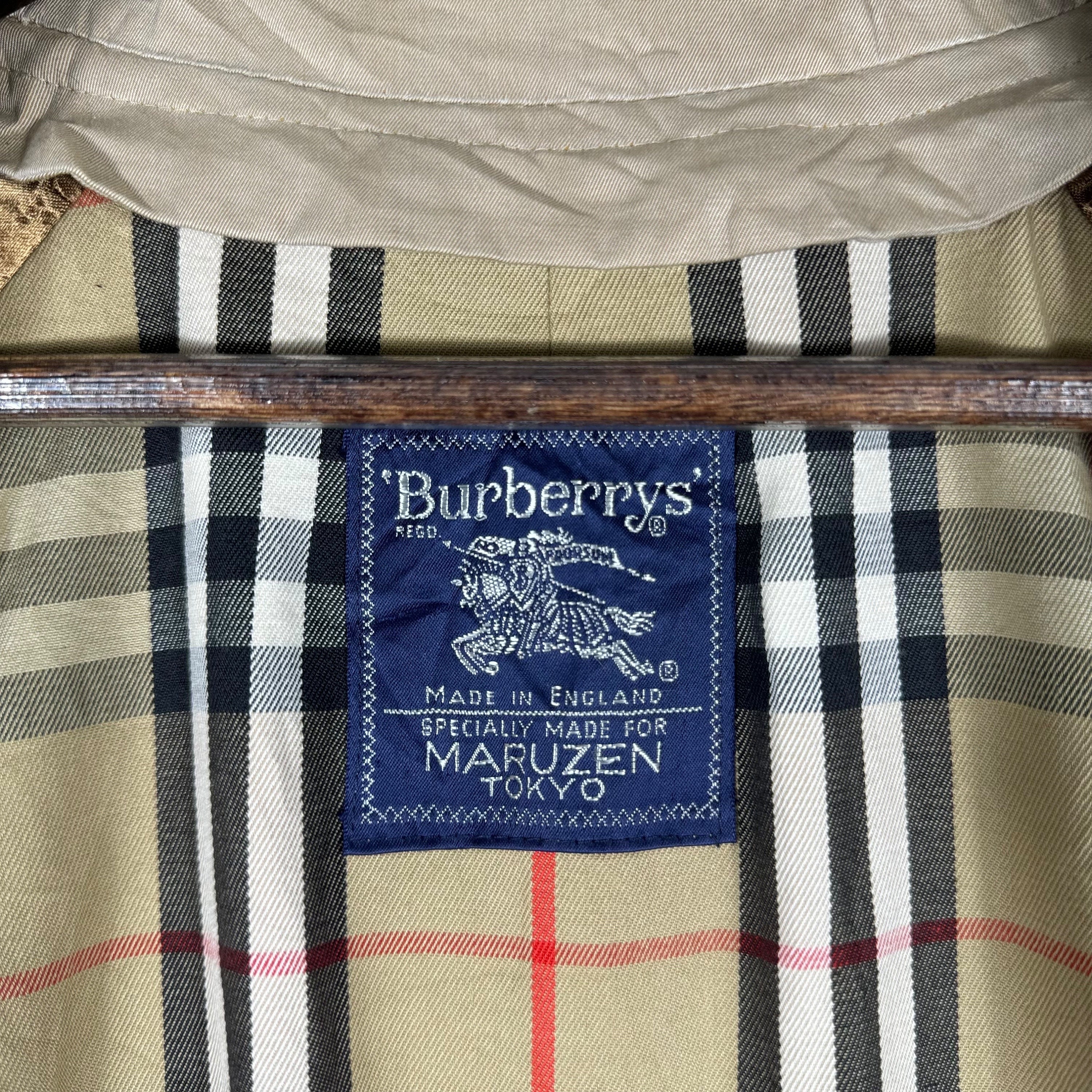 Vintage 80s Burberrys London Shearford Checkered Trench Coat Vintage 80s Burberrys London Shearford Checkered Trench Coat