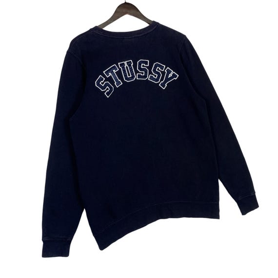 Vintage Stussy Sweatshirt Crewneck Big Logo Backhit Spellout Vintage Stussy Sweatshirt Crewneck Big Logo Backhit Spellout