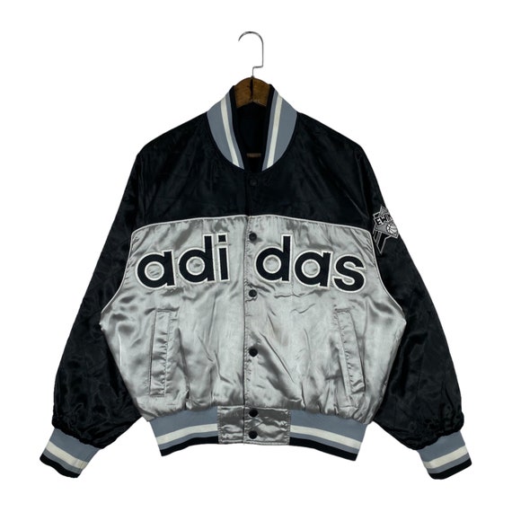 Vintage 88 89 Fall Winter Jacke Adidas Ewing Reversible Bomber Jacket Snap Button Made In Japan Size L Etsy