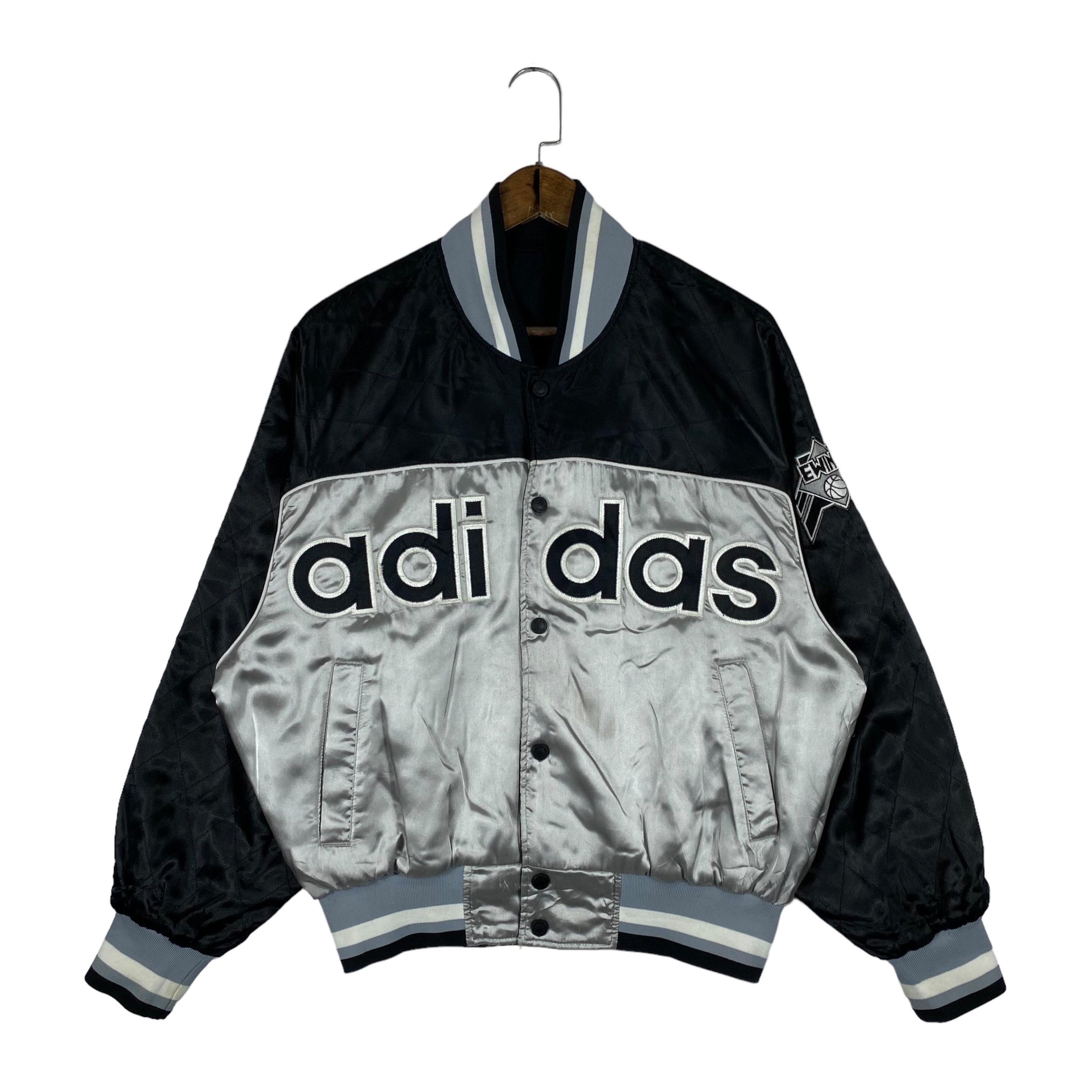 Vintage 88 89 Fall Winter Sample Product Adidas Ewing Reversible Bomber Jacket Snap Button Made in Japan Size L Etsy