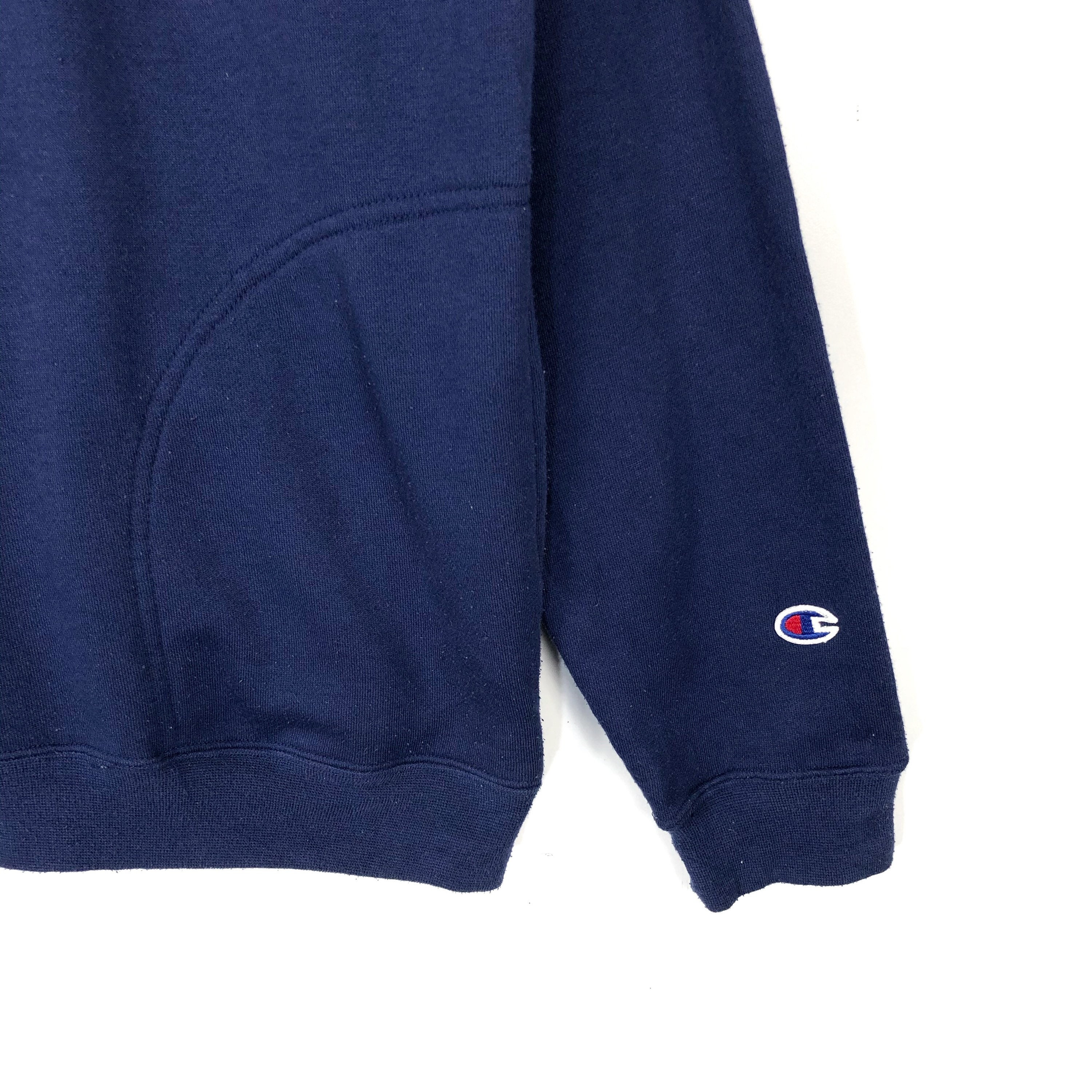 Vintage Champion Half Zip Pocket Sweatshirt Big Logo Vintage Champion Half Zip Pocket Sweatshirt Big Logo