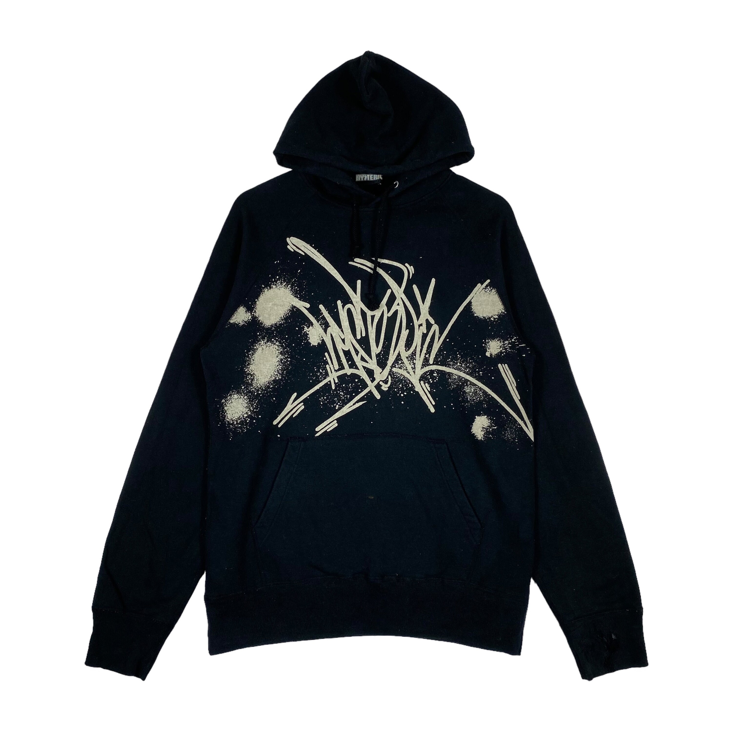 Vintage 90s Hysteric Glamour Hoodie Sweater Black Made in Japan 
