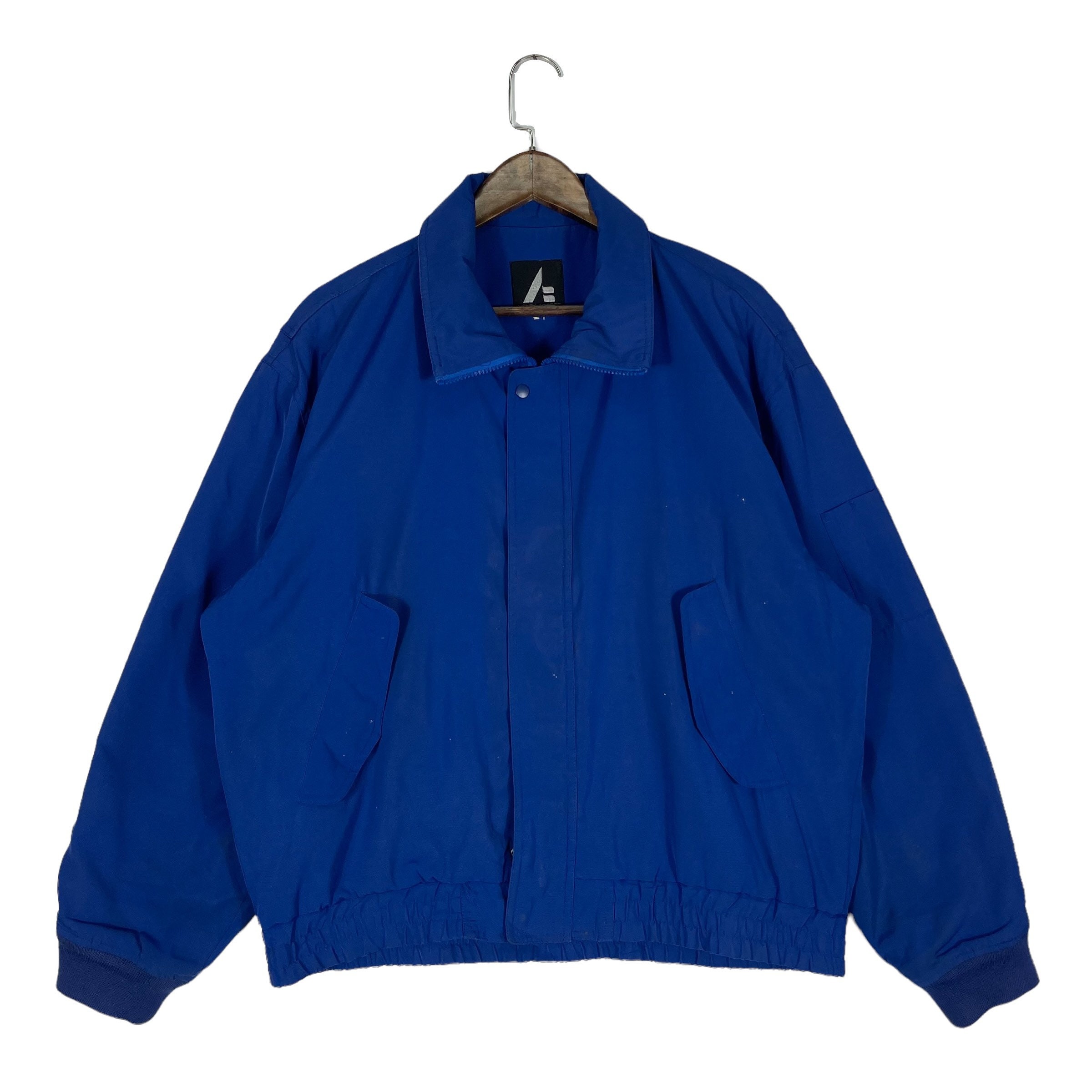Vintage Honda Bomber Jacket Full Zip Blue Motorsport Vintage Honda Bomber Jacket Full Zip Blue Motorsport