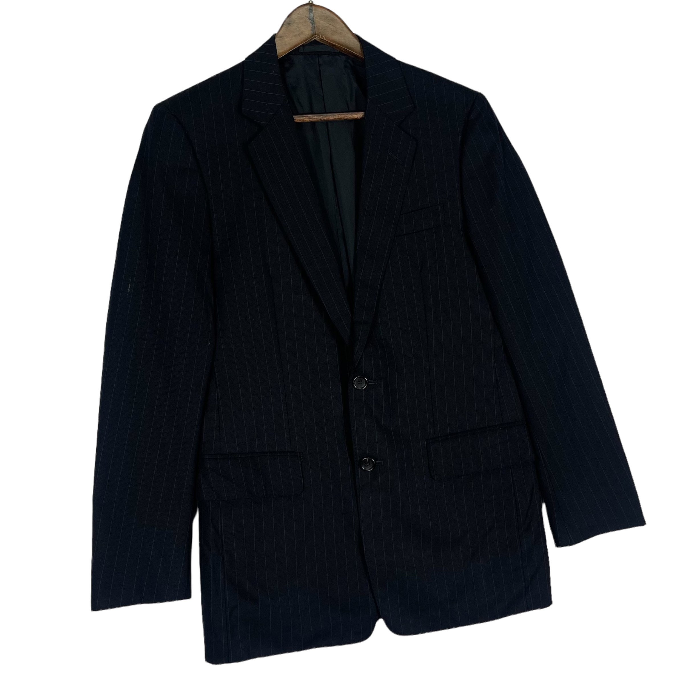 Vintage AD 2006 Comme Des Garcons Homme Deux Suit Blazer Striped for Mens Made in Japan Button up Coat Size S - Etsy Vintage AD 2006 Comme Des Garcons Homme Deux Suit Blazer Striped for Mens Made in Japan Button up Coat Size S - Etsy
