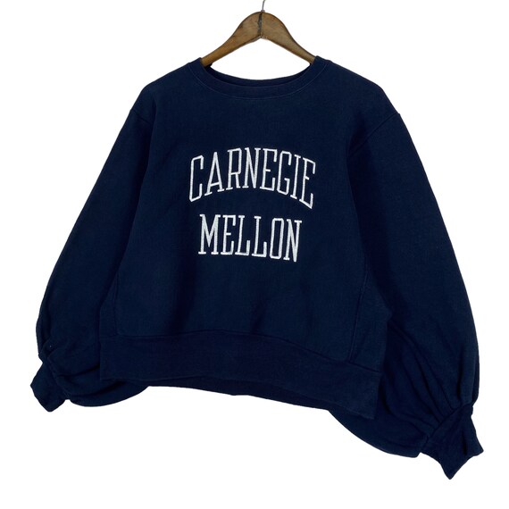 Champion sweater crop top 80s clearance