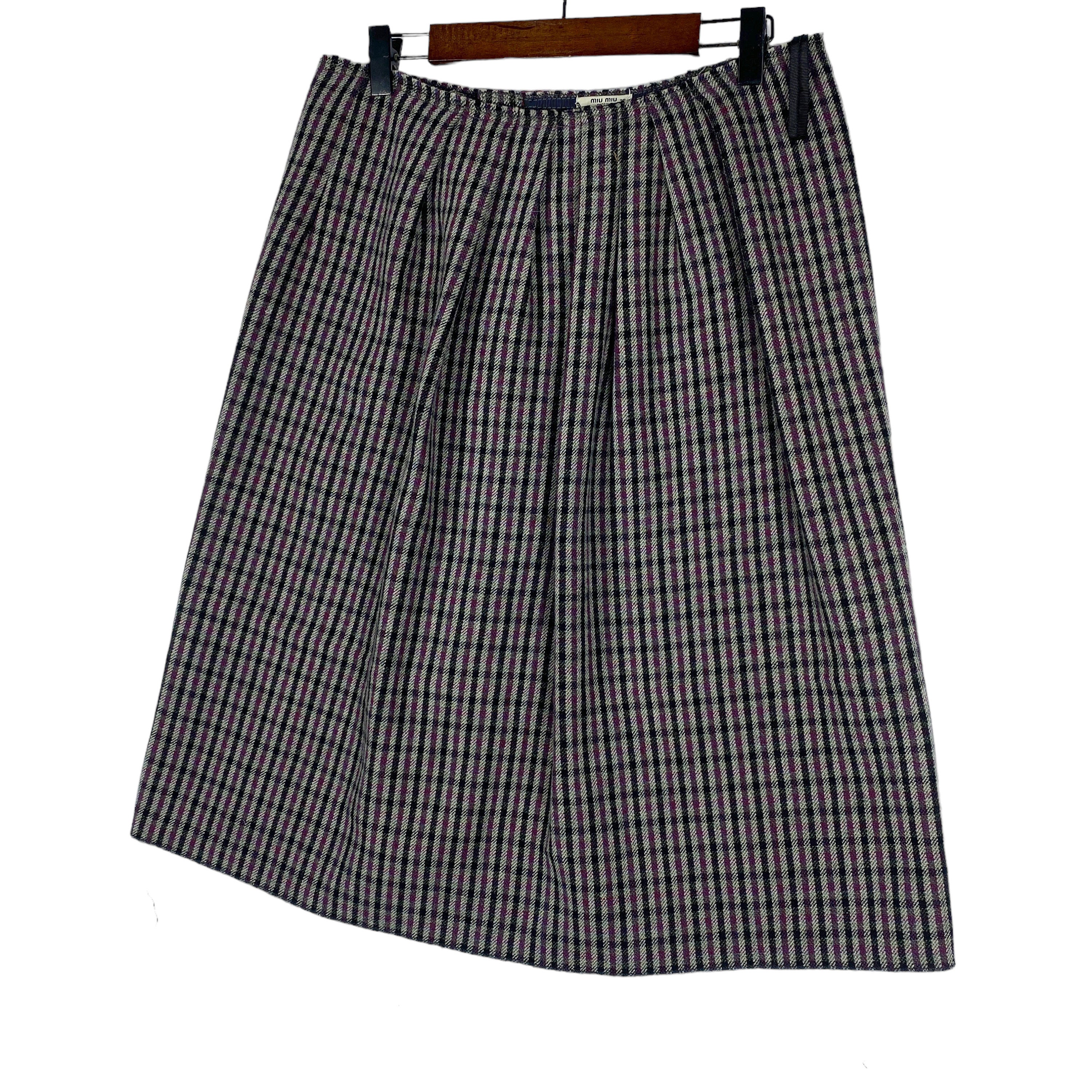 美品✨ 90's miu miu Vintage Wool wrap Skirt