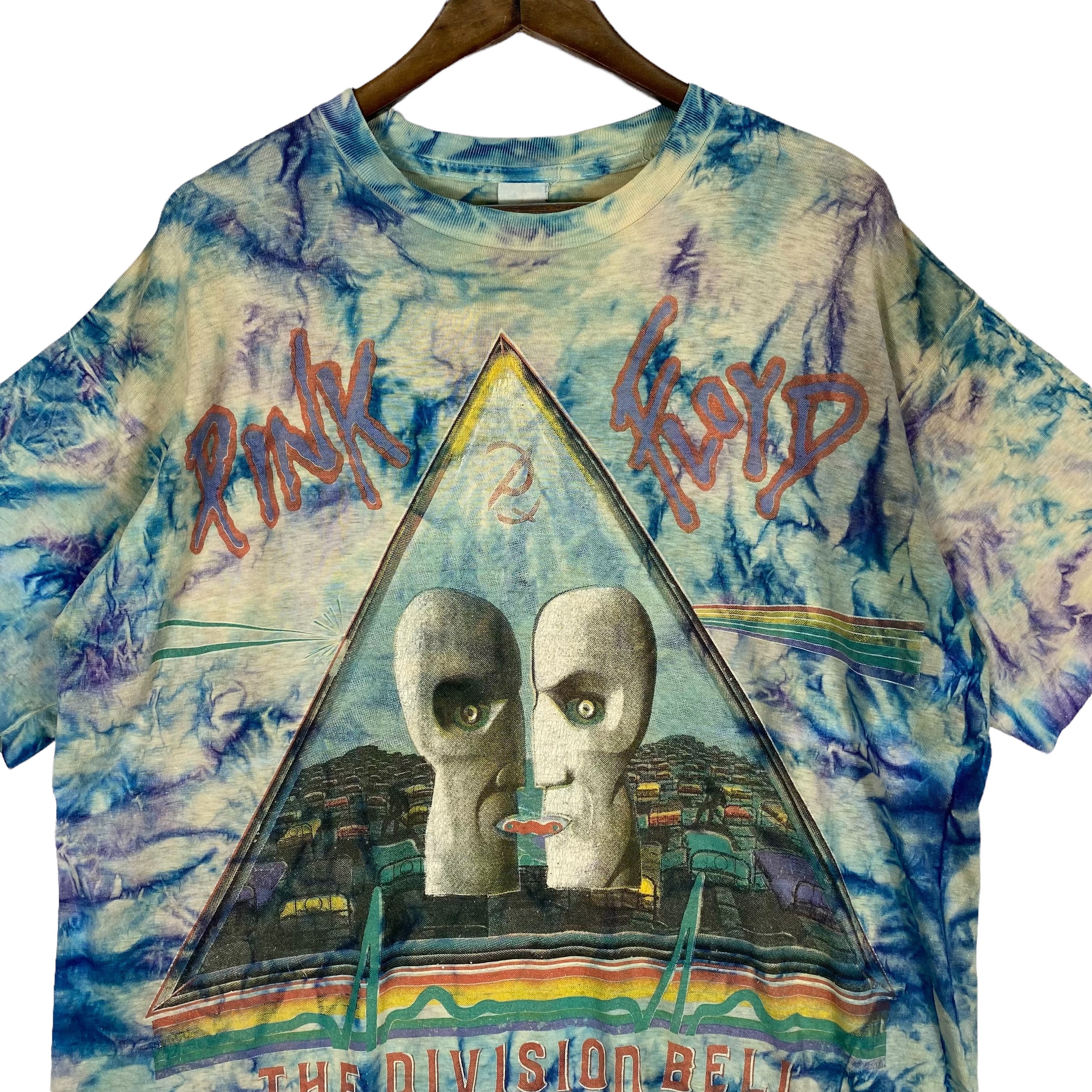 Vintage 90s Pink Floyd the Division Bell Tour 1994 Tie Dye T Vintage 90s Pink Floyd the Division Bell Tour 1994 Tie Dye T