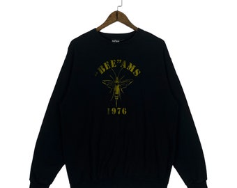 Vintage Beams X P.O.P.T Goodluckfix Crewneck Sweatshirt Black Japanese Brand Pullover Jumper Size M