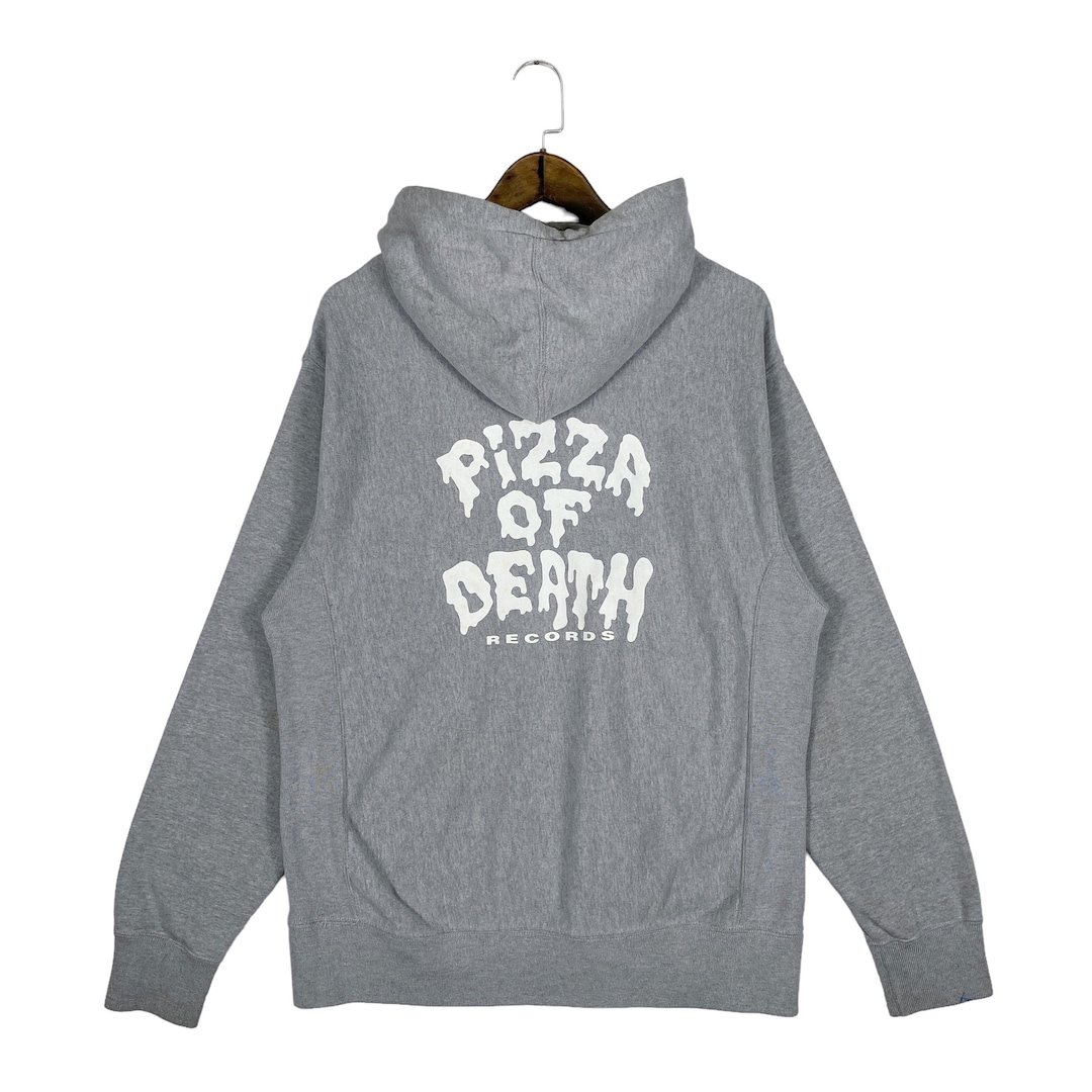 Vintage Pizza of Death Records Full Zip Hoodie Sweater Made Vintage Pizza of Death Records Full Zip Hoodie Sweater Made