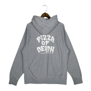送料込)PIZZA OF DEATH/ZIP HOODIE/グレー/サイズ:M