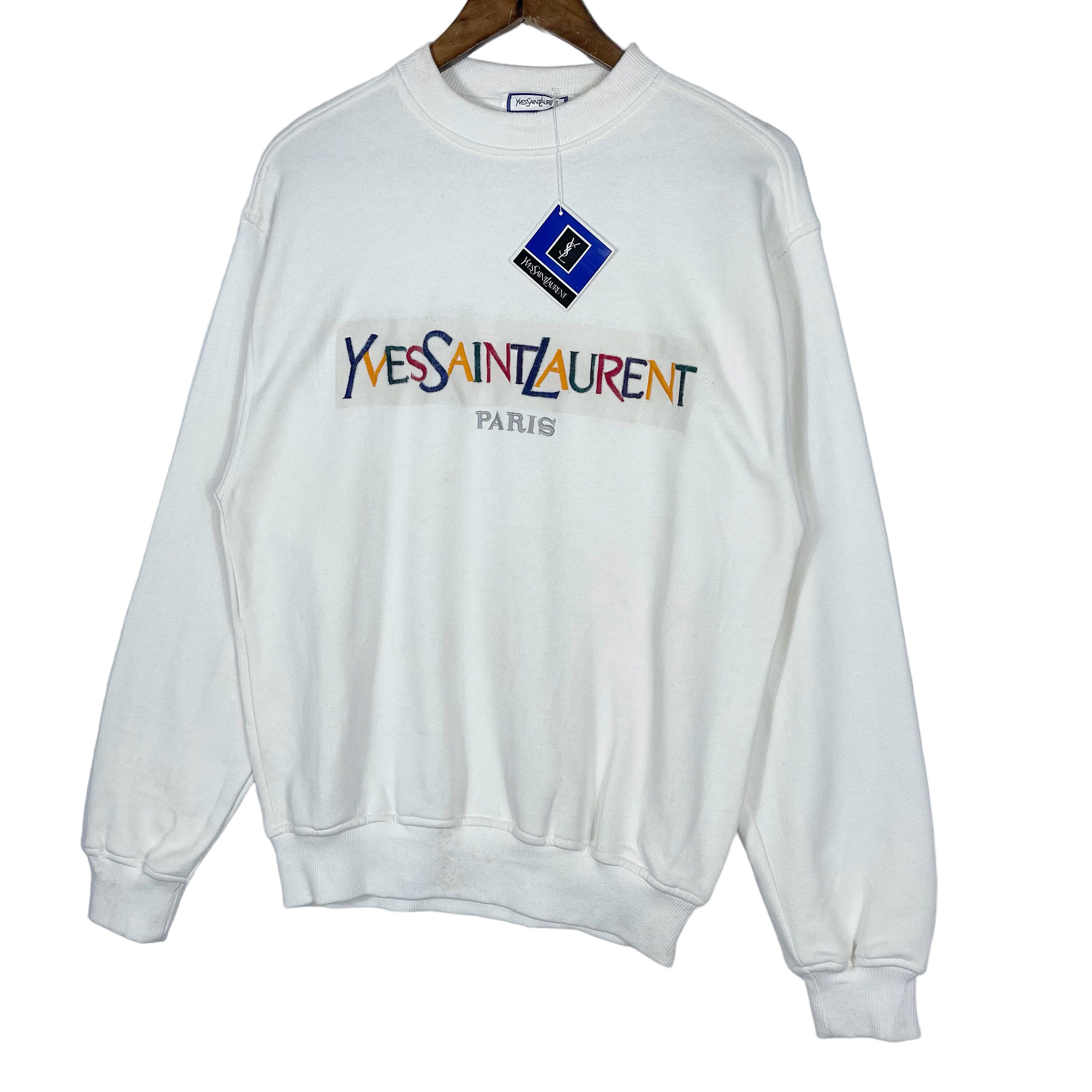 80s イブサンローラン ドレスシャツ Yve Saint Laurent Dress L/S
