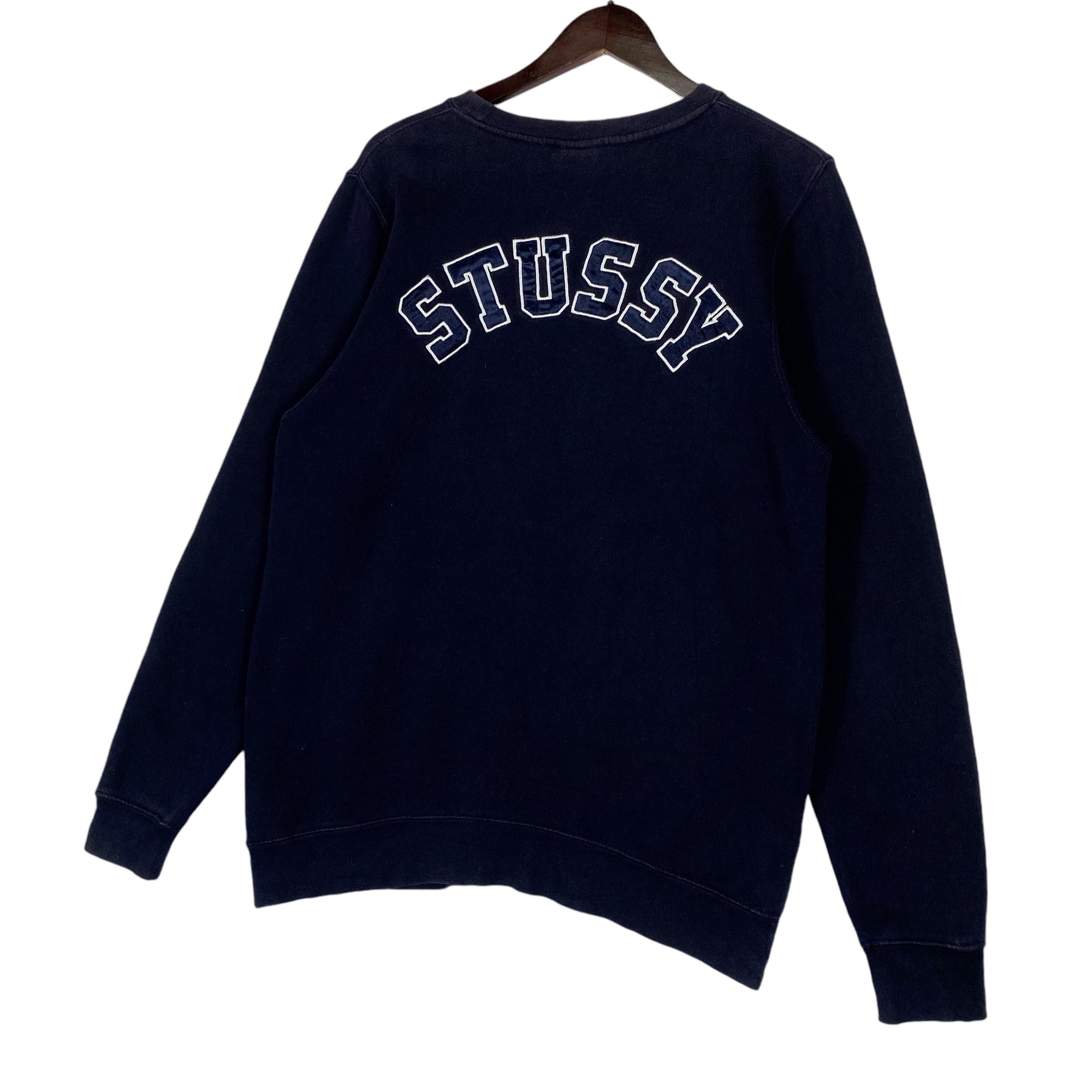 Vintage Stussy Sweatshirt Crewneck Big Logo Backhit Spellout Vintage Stussy Sweatshirt Crewneck Big Logo Backhit Spellout