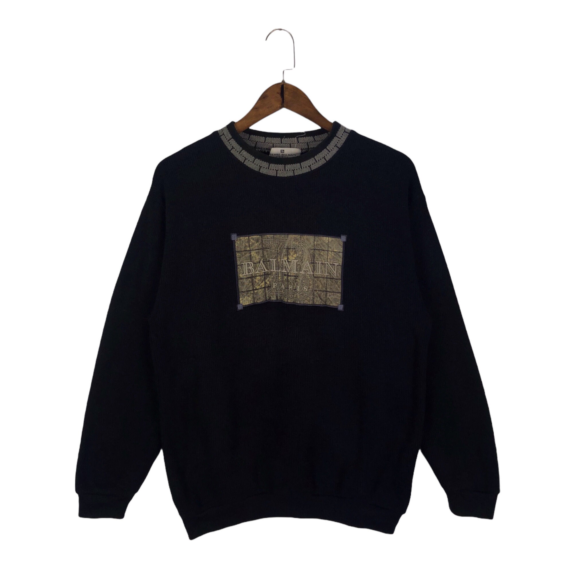 Vintage Pierre Balmain Paris Crewneck Sweatshirt Big - Etsy