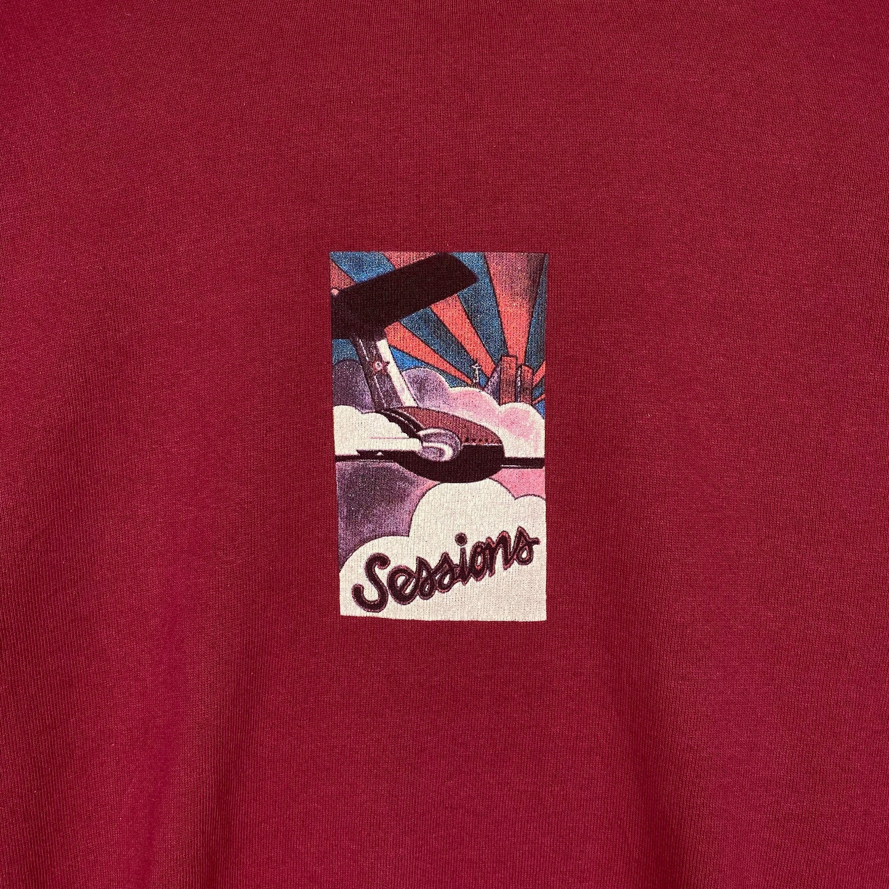 Vintage 90s Sessions Skateboard Sweatshirt Crewneck Made in Vintage 90s Sessions Skateboard Sweatshirt Crewneck Made in