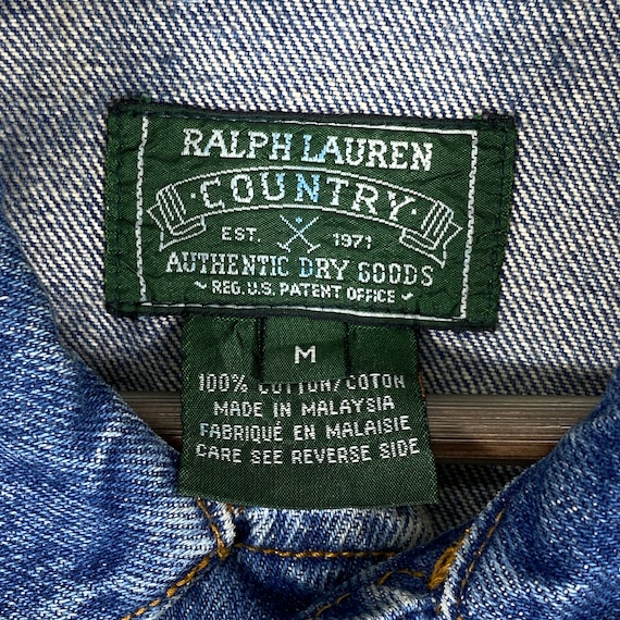 Vintage 90s Polo Coutry Ralph Lauren Denim Jacket Blue Vintage 90s Polo Coutry Ralph Lauren Denim Jacket Blue