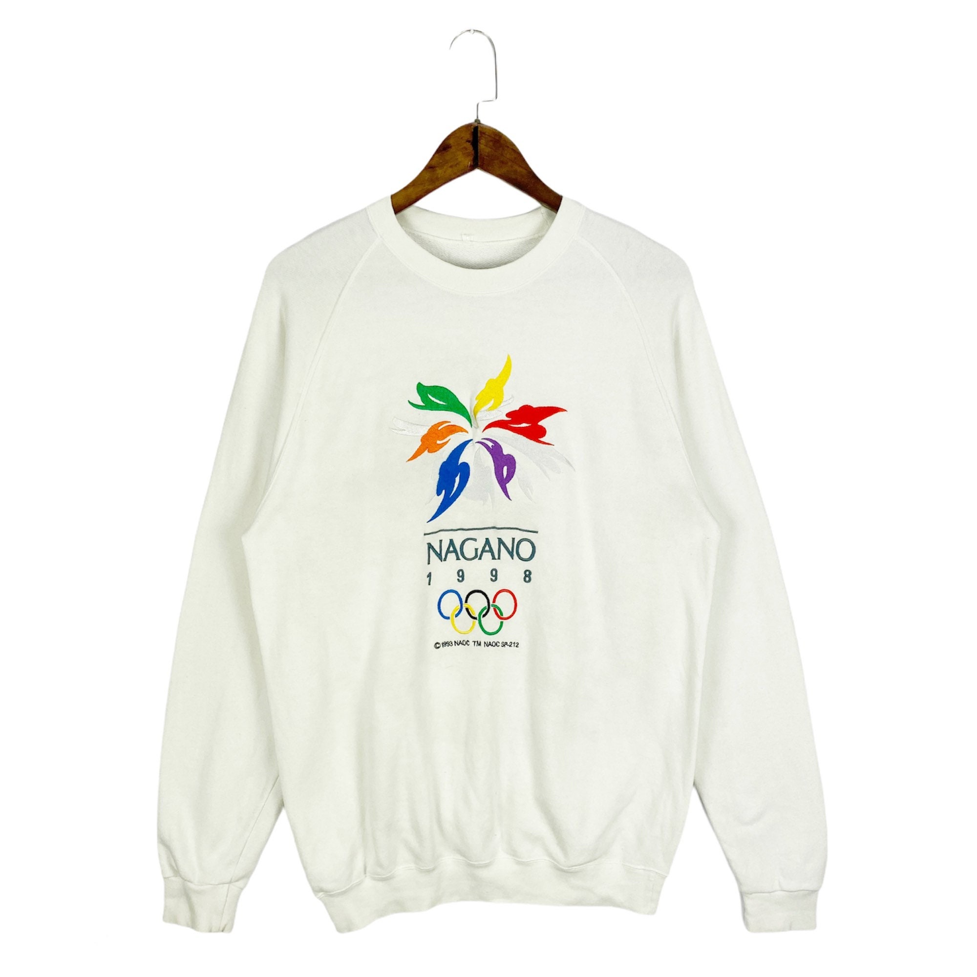 Vintage 90s Olympic Nagano 1998 Crewneck Sweatshirt Winter