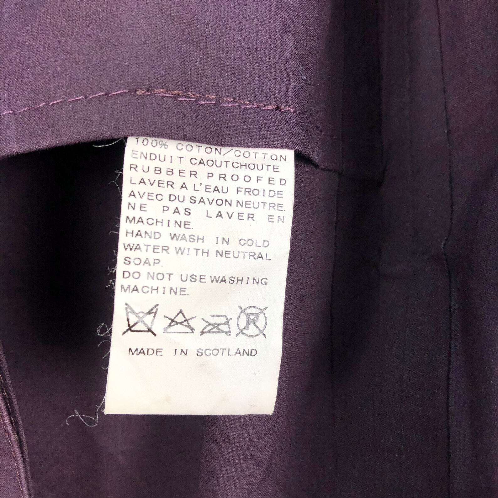 Vintage Mackintosh Raincoat Jacket Genuine Handmade Made In | Etsy Original Mackintosh Raincoat