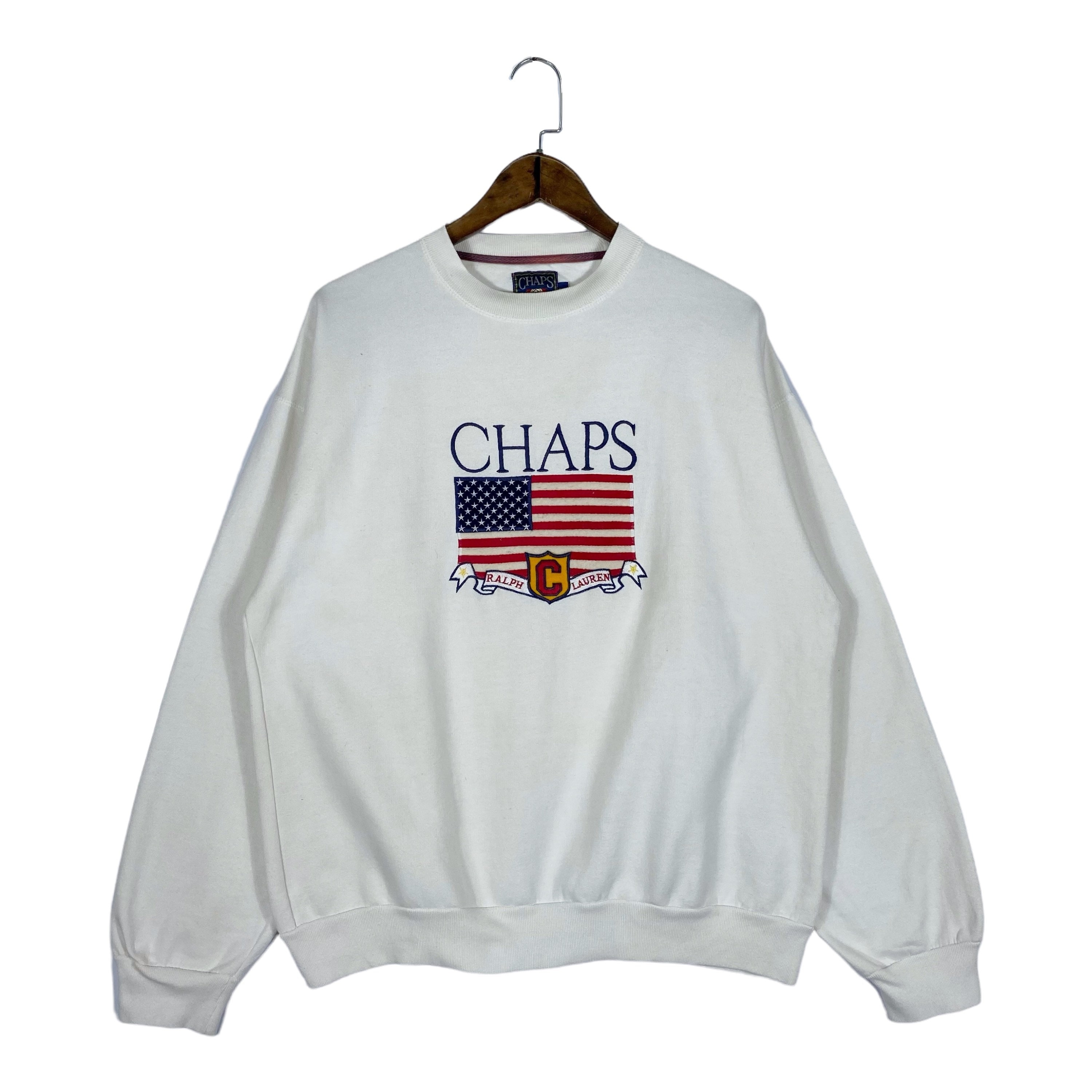 Vintage Chaps Ralph Lauren Crewneck Sweatshirt Big Logo - Etsy Denmark