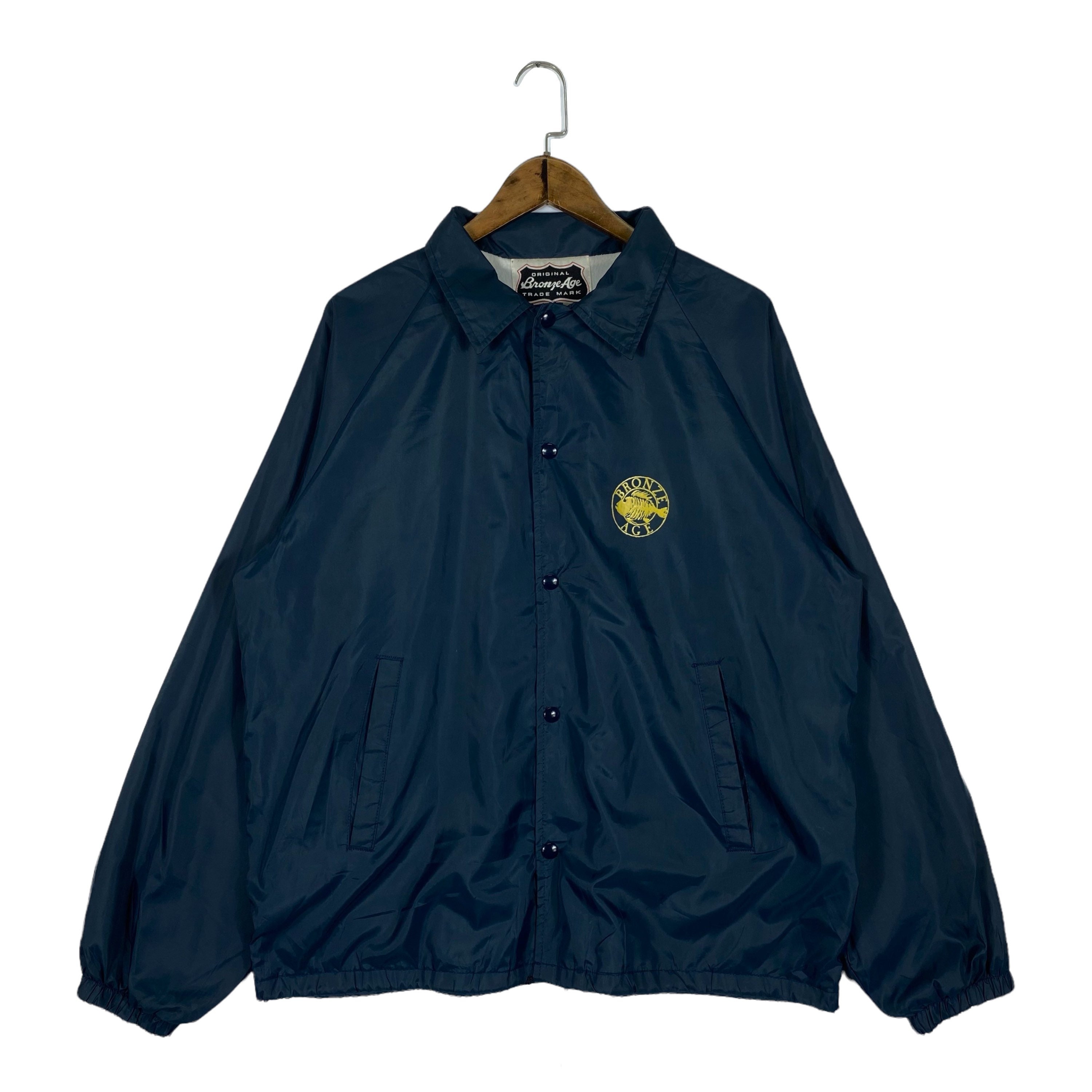 Vintage 90s Bronze Age Skateboard Coach Jacket Navy Blue Vintage 90s Bronze Age Skateboard Coach Jacket Navy Blue