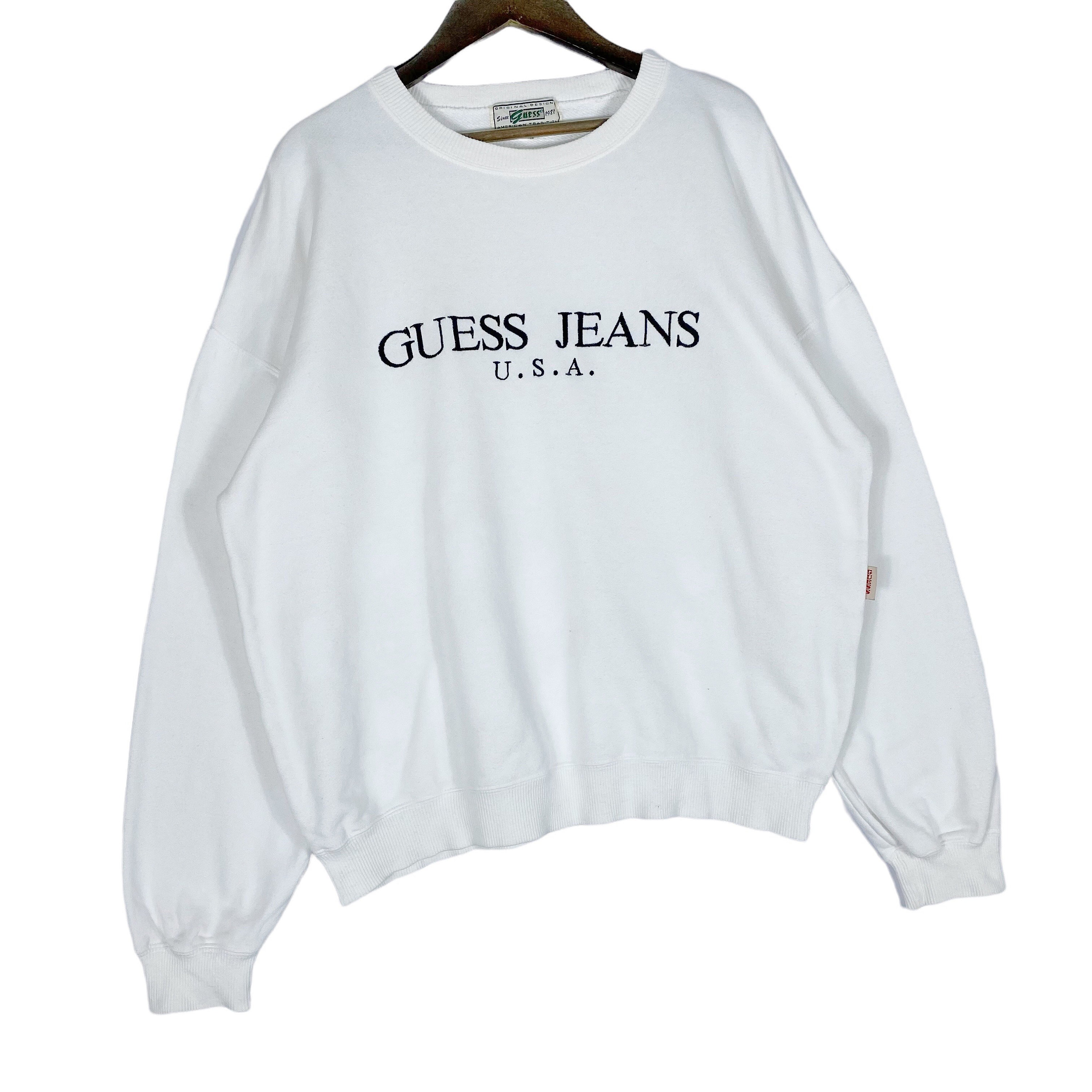 Guess Sweatshirt Rare Vintage 90s Guess Made in Usa Sweater -  Israel