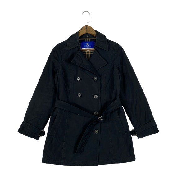 Vintage Burberry London Blue Label Trench Coat Mid Length Vintage Burberry London Blue Label Trench Coat Mid Length