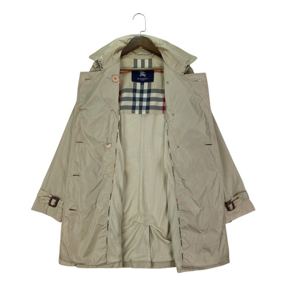 Vintage Burberry London Polyester Trench Coat Bei… - image 2