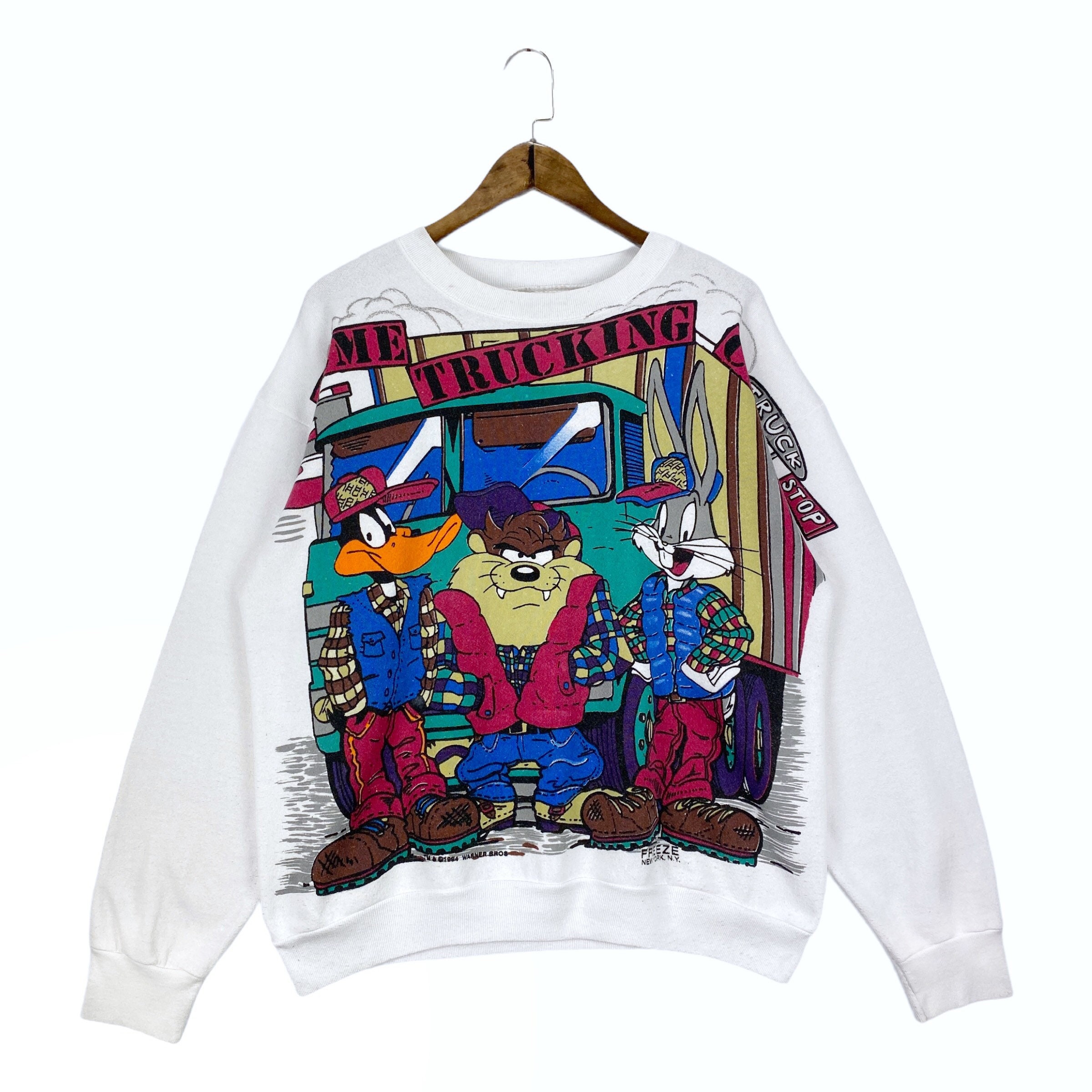 Vintage 1994 Warner Bros All Over Print Sweatshirt Crewneck - Etsy UK