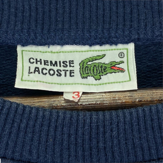 Vintage Chemise Lacoste Crewneck Logo - Etsy