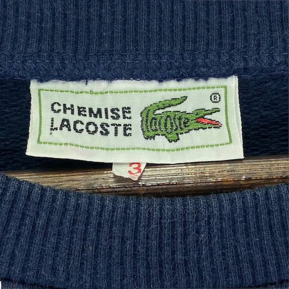 Vintage Chemise Lacoste Crewneck Logo - Etsy