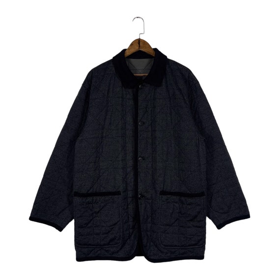 Buy Vintage Christian Dior Quilted Jacket Black Made in Japan Size 