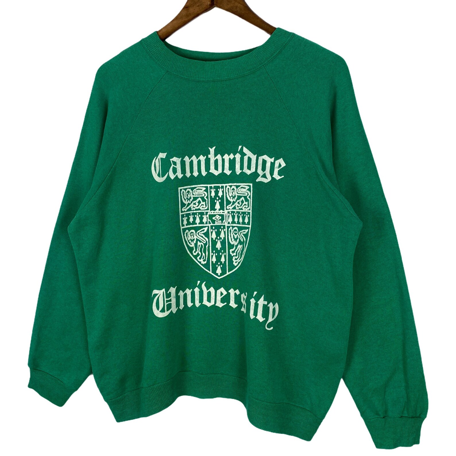Impresionante vintage 90s Cambridge University sudadera