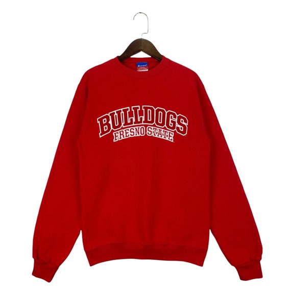Made Jumper USA Red Bulldogs in - Crewneck Big Sweatshirt S Etsy Pullover State Champion Football Fresno Size Logo Vintage