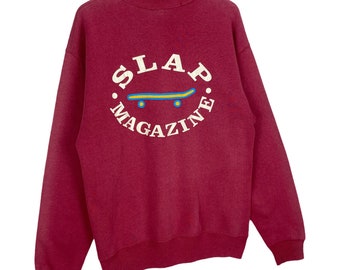 Vintage 90s Slap Skateboard Magazine Sweatshirt Crewneck Vintage 90s Slap Skateboard Magazine Sweatshirt Crewneck