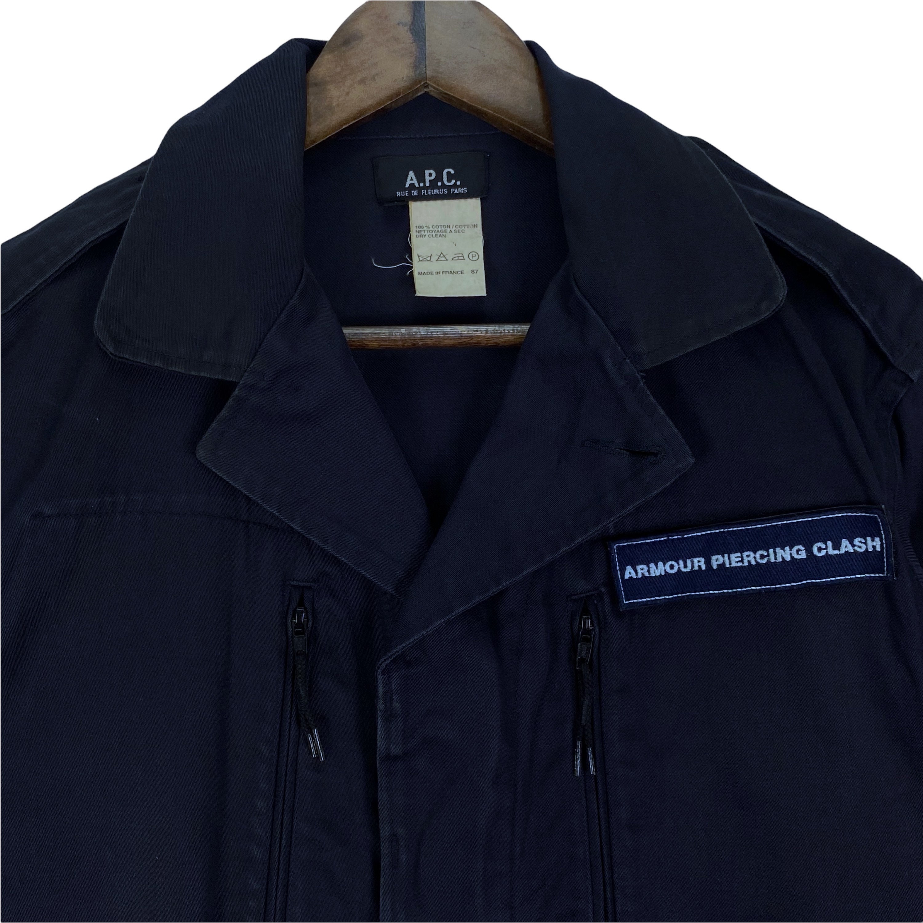Vintage A.P.C Armour Piercing Clash Jacket Made in France Navy - Etsy