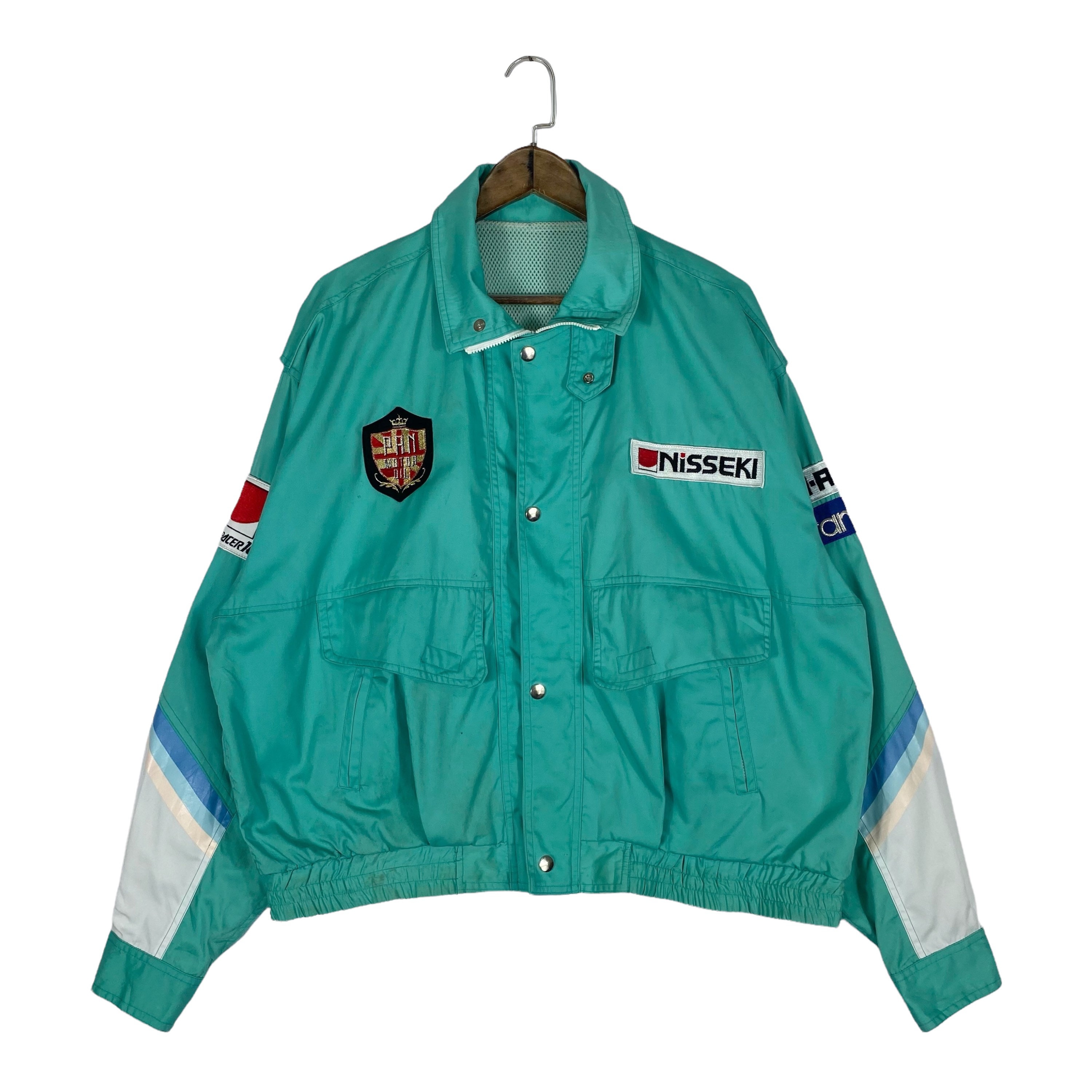 Vintage Nisseki Racing Team Bomber Jacket Embroidery Big