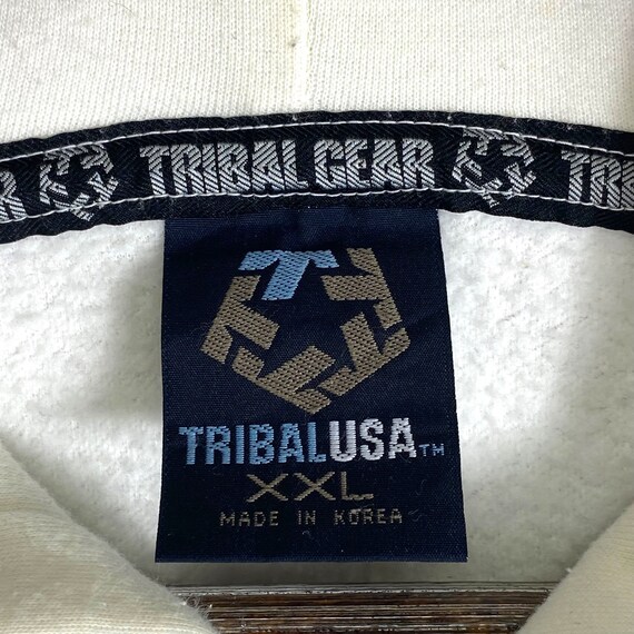 Vintage Tribal Gear Hoodie Sweater Big Logo Embroidery off White Hip Hop Clothing Era Pullover Jumper Size XXL Etsy Israel