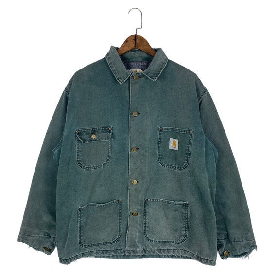 Vintage Carhartt Blanket Lined Jacket Workwear Cho