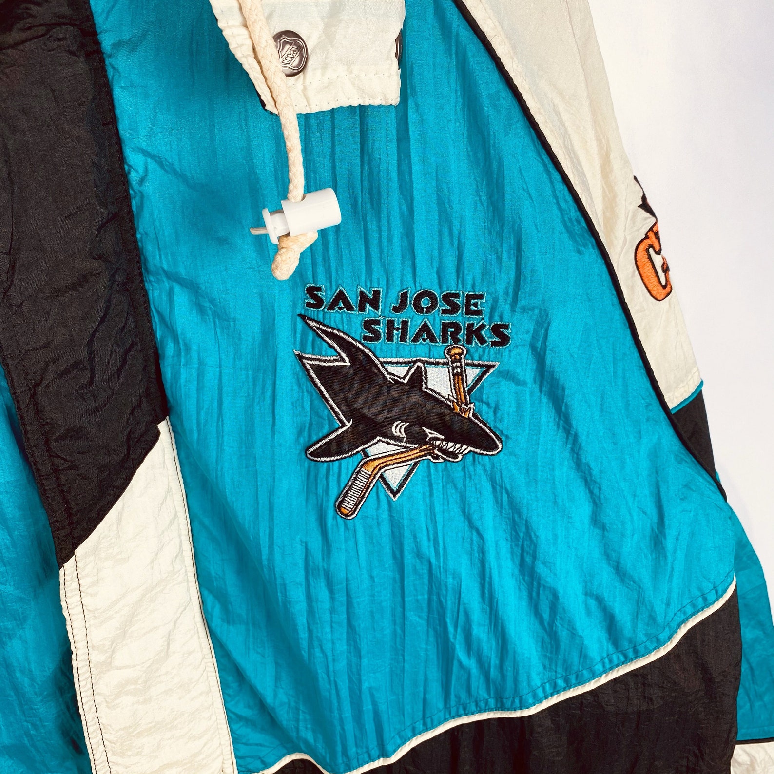 Vintage 90s Daniel Young Pro Player San Jose Sharks Hoodie Etsy