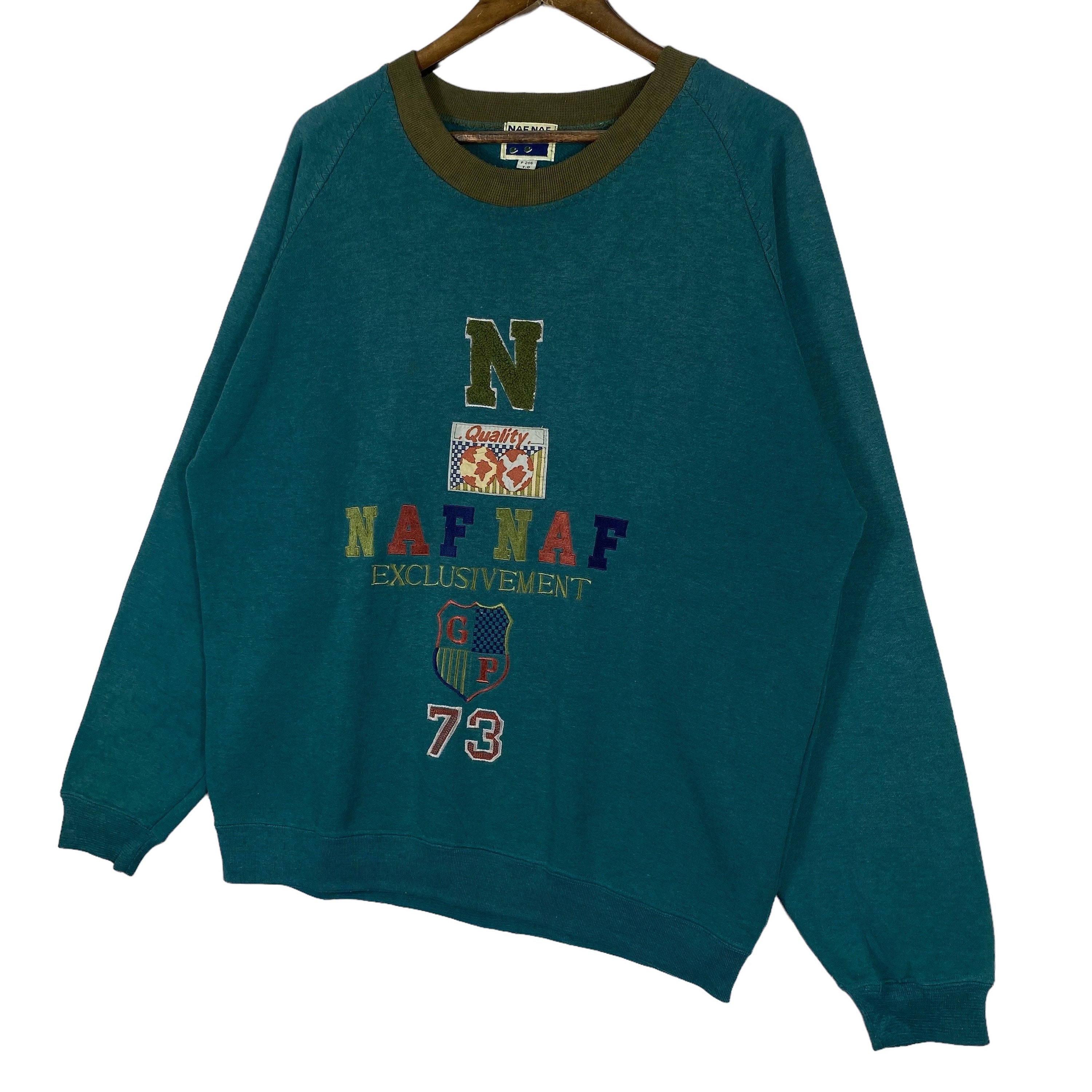Vintage Naf Naf Paris Sweatshirt Crewneck Big Logo Vintage Naf Naf Paris Sweatshirt Crewneck Big Logo