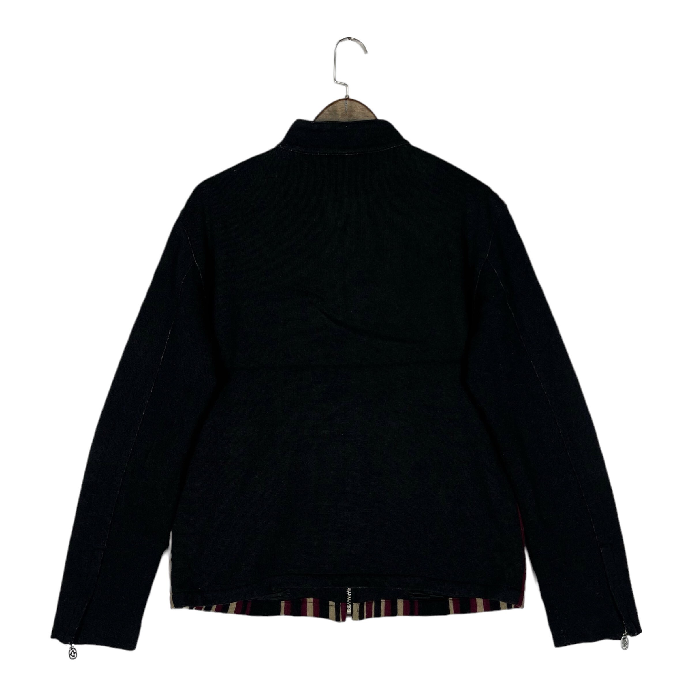 Vintage KATHARINE HAMNETT Winter 1990 Size L Black Studded