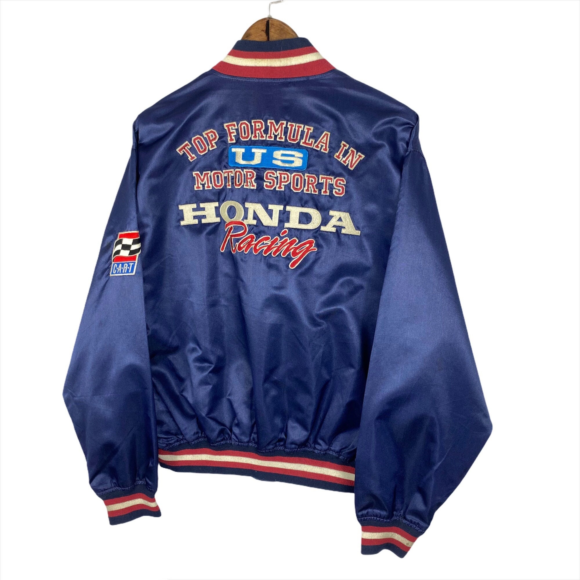 Vintage Honda Racing Motorsport Varsity Jacket Big Logo Vintage Honda Racing Motorsport Varsity Jacket Big Logo