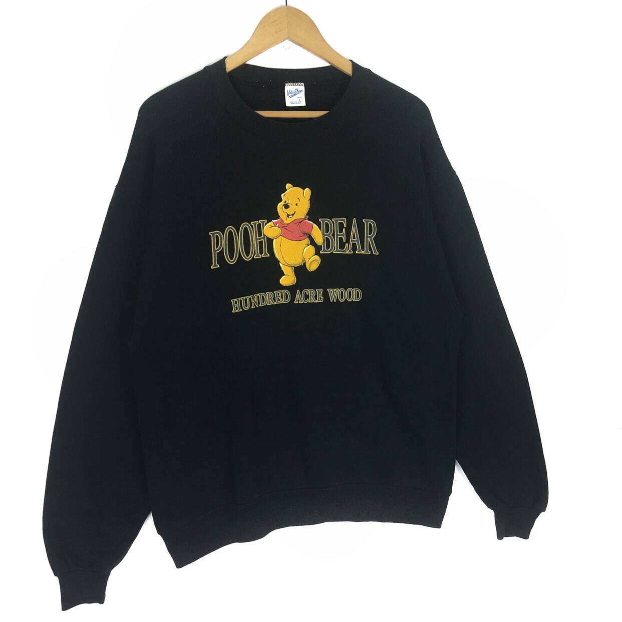 Winnie The Pooh Vintage Sweatshirt, Teddy Bear Happy Vintage Retro Pullover  Sweatshirt
