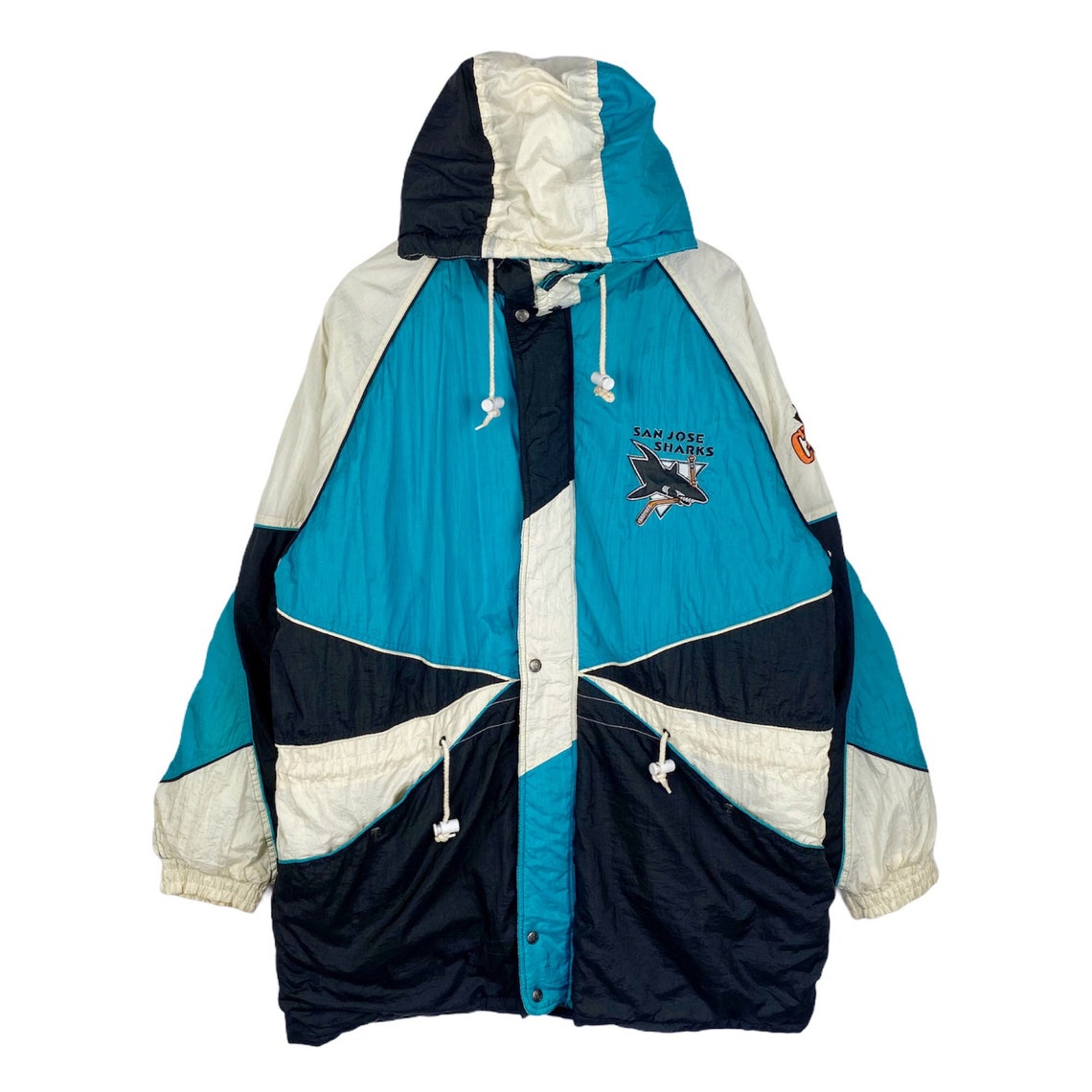 Vintage 90s Daniel Young Pro Player San Jose Sharks Hoodie Etsy