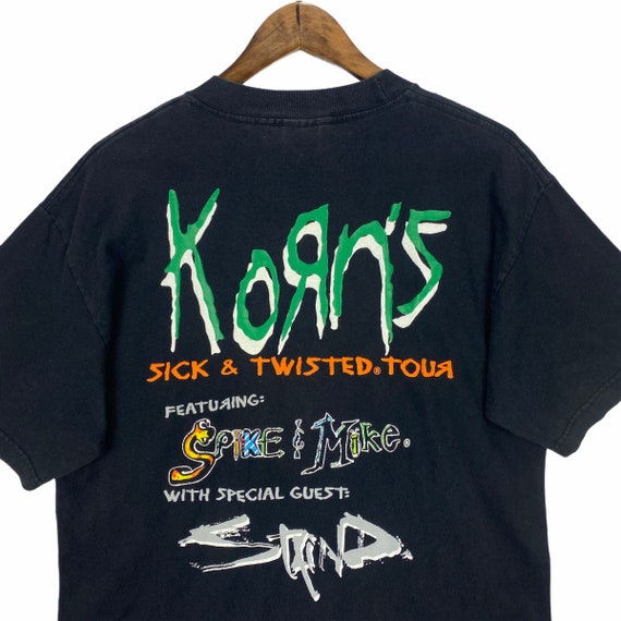Vintage 1997 Korn’s Sick And Twisted Tour T Shirt… - image 6