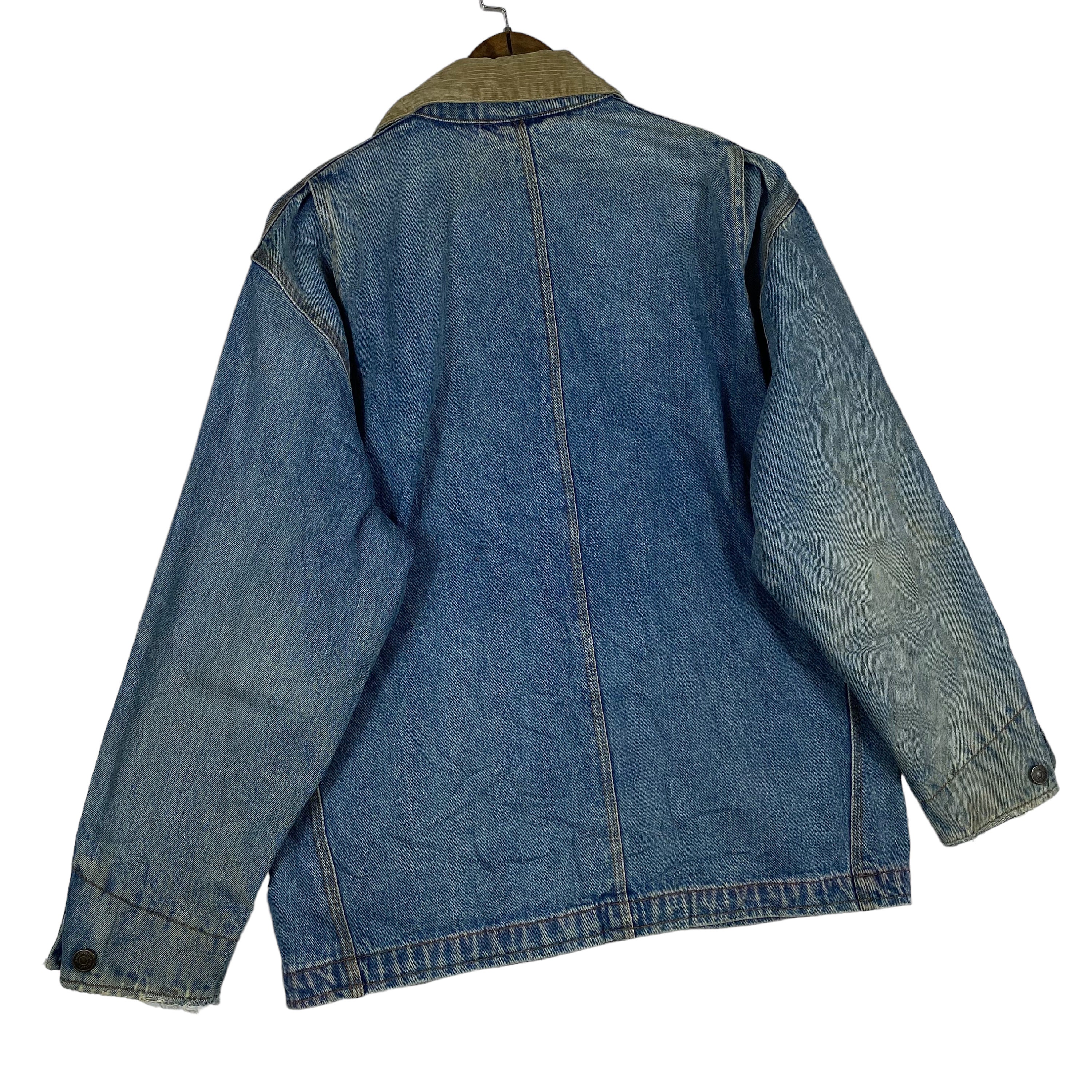Vintage 80s Polo Ralph Lauren Denim Chore Jacket Aztec Vintage 80s Polo Ralph Lauren Denim Chore Jacket Aztec