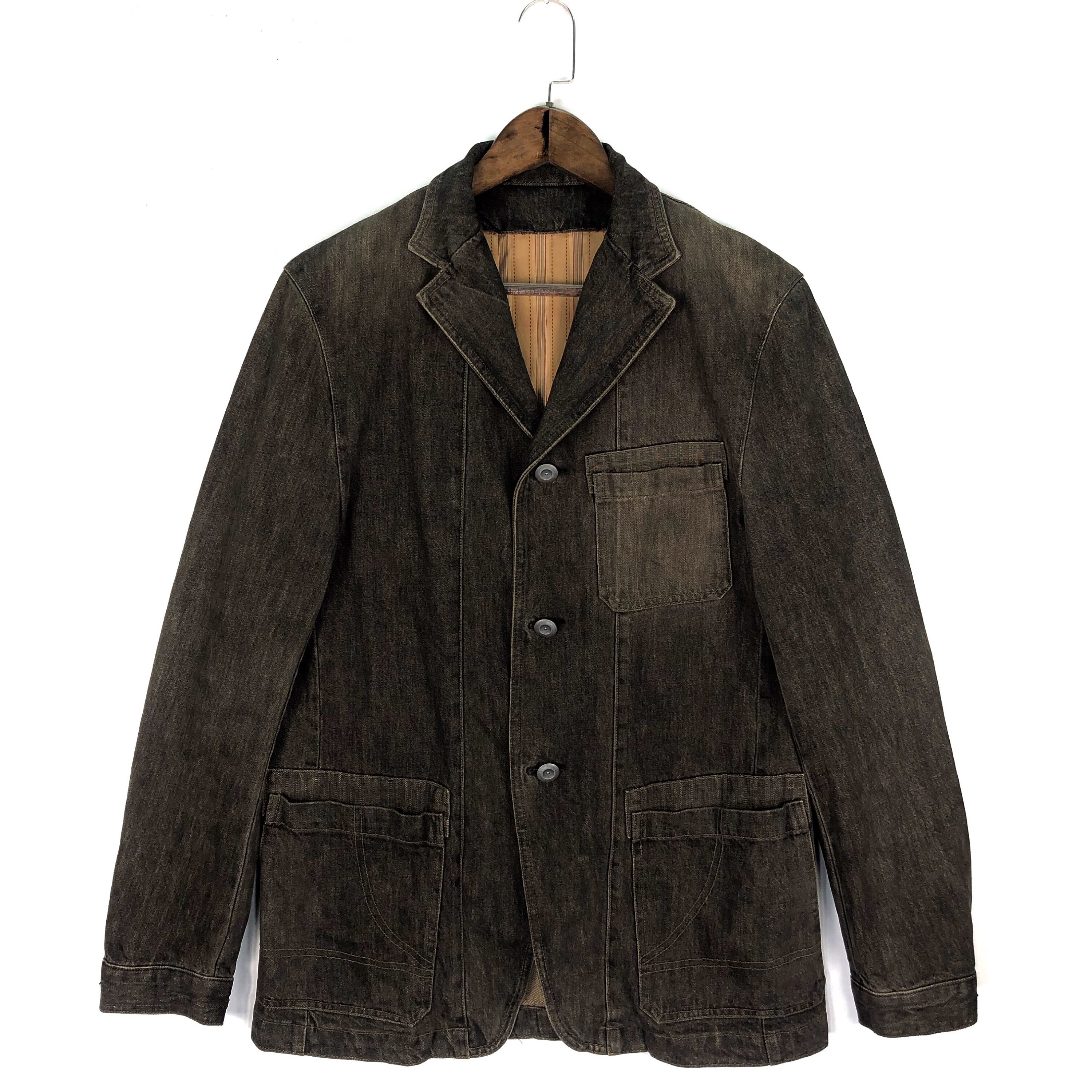 Vintage Comme Ca Du Mode Denim Chore Jacket Stone Wash バーゲンブック comme ca du mode gray coat チェスターコート