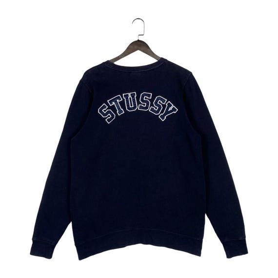 Vintage Stussy Sweatshirt Crewneck Big Logo Backhit Spellout