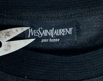 Vintage 80s Yves Saint Laurent Yacht Club Sweatshirt Big