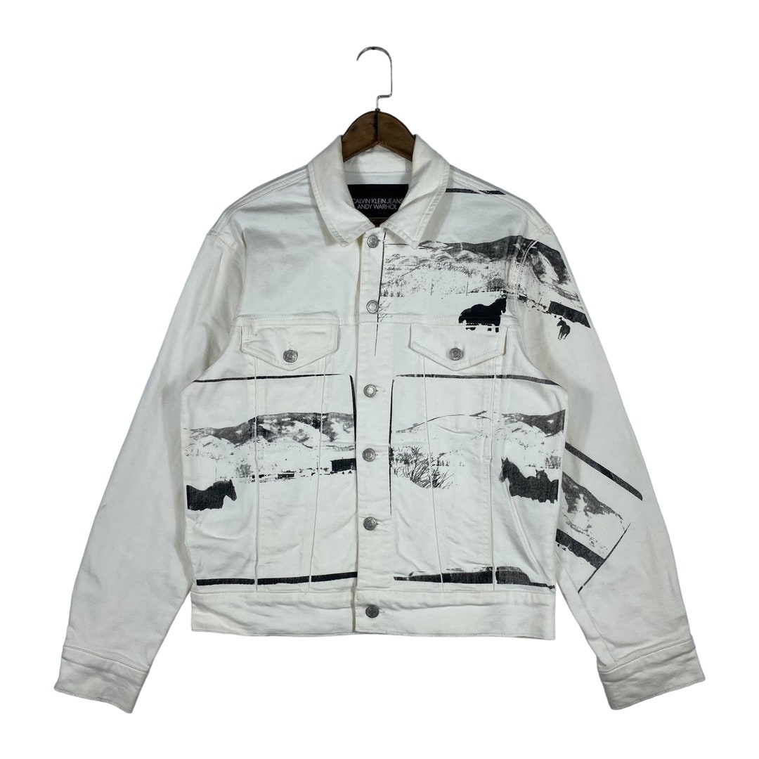 Calvin klein andy warhol denim jacket hotsell